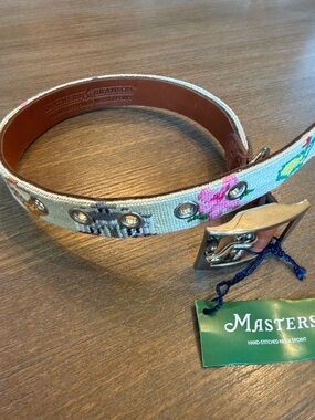 2026 Masters Pet Collar - Smathers & Branson Needlepoint Collar
